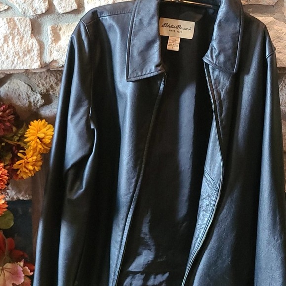 Eddie Bauer Jackets & Blazers - Eddie Bauer Jacket Leather Black Women Large